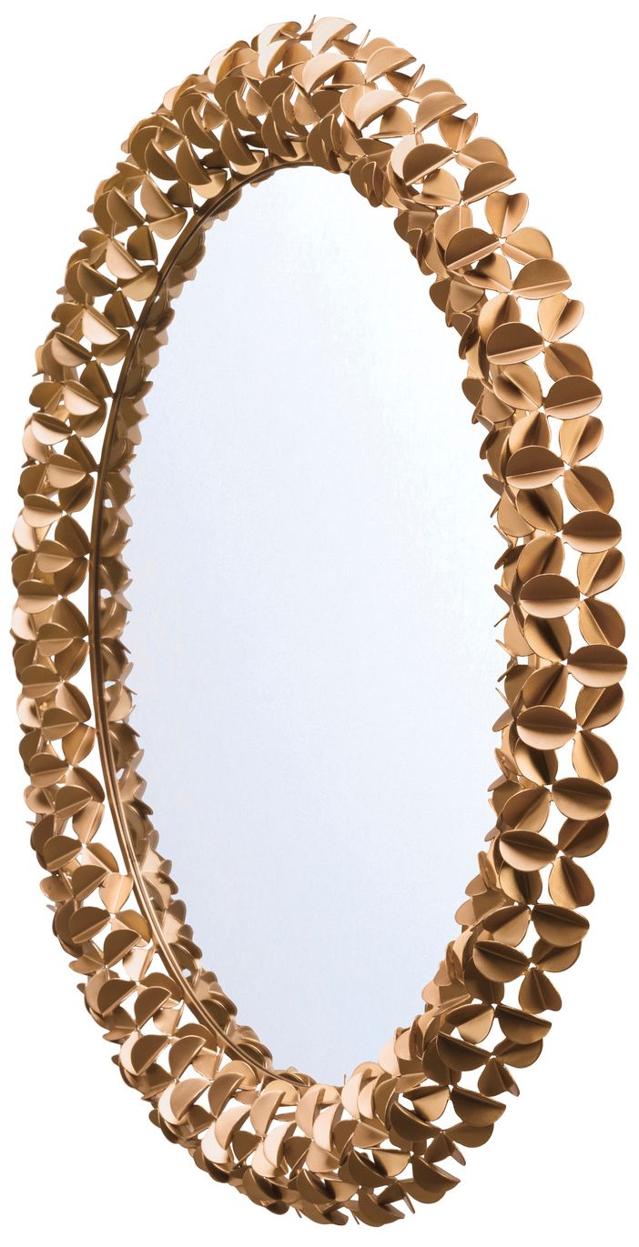 Thumbnail3 of Cora 30'' Soft Gold Mirror more views