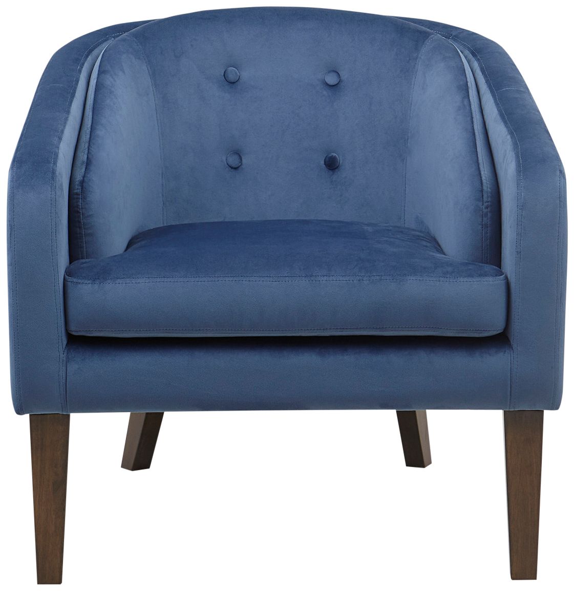 Cora Blue Tufted Velvet Fabric Accent Chair