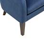 Cora Blue Tufted Velvet Fabric Accent Chair