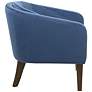 Cora Blue Tufted Velvet Fabric Accent Chair