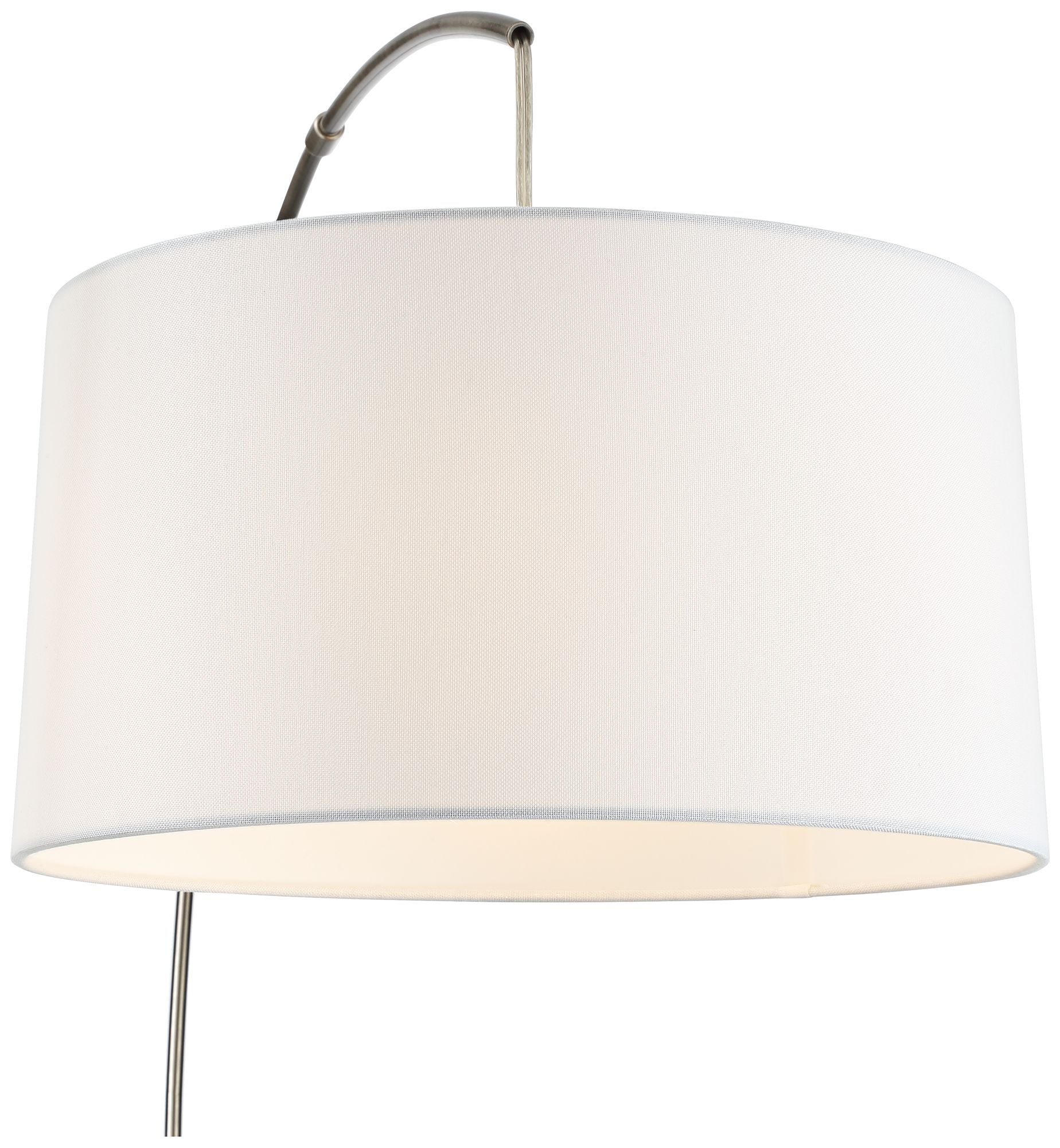 cora brushed nickel arc floor lamp