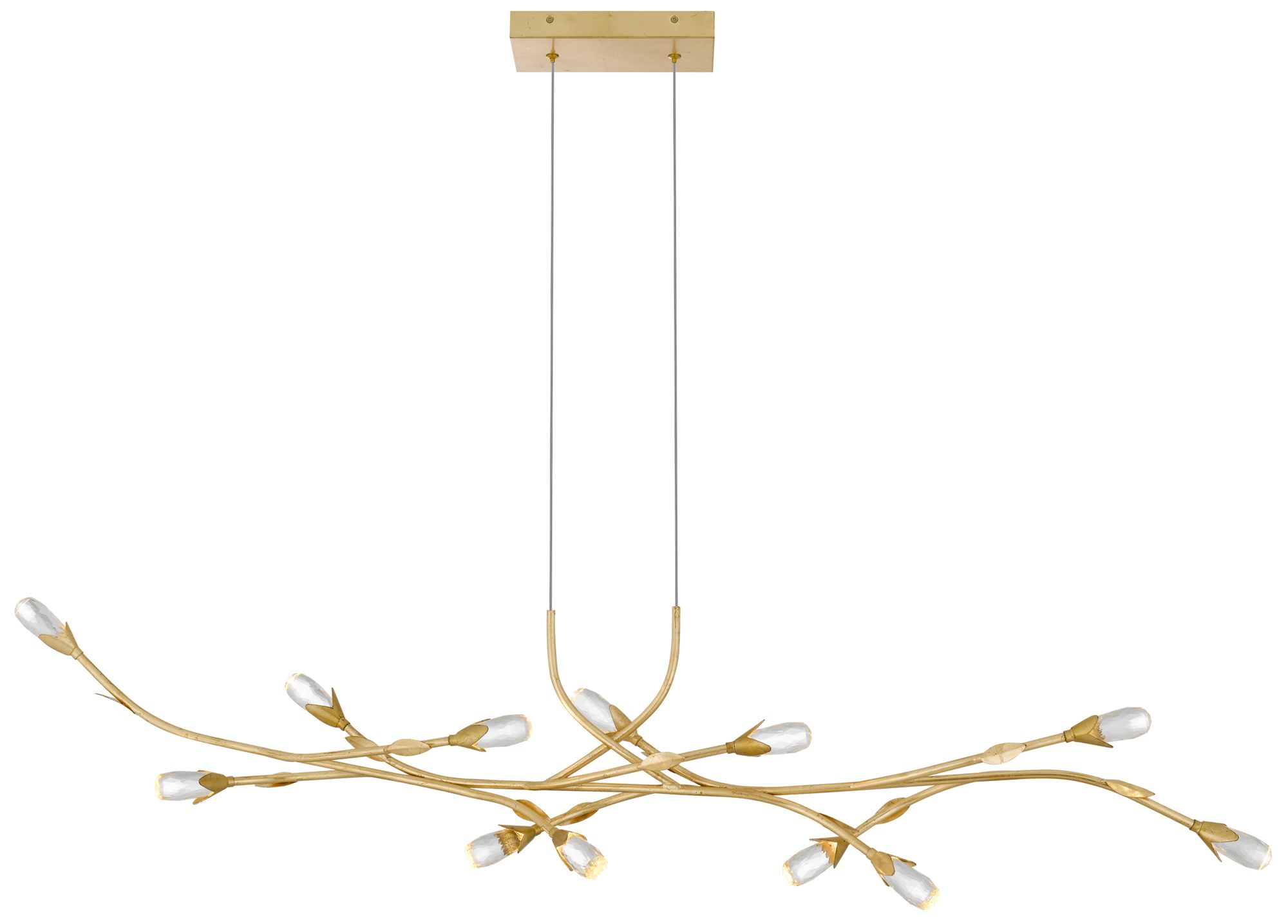 Thumbnail4 of Cora Integrated LED Gold Leaf Island Light more views
