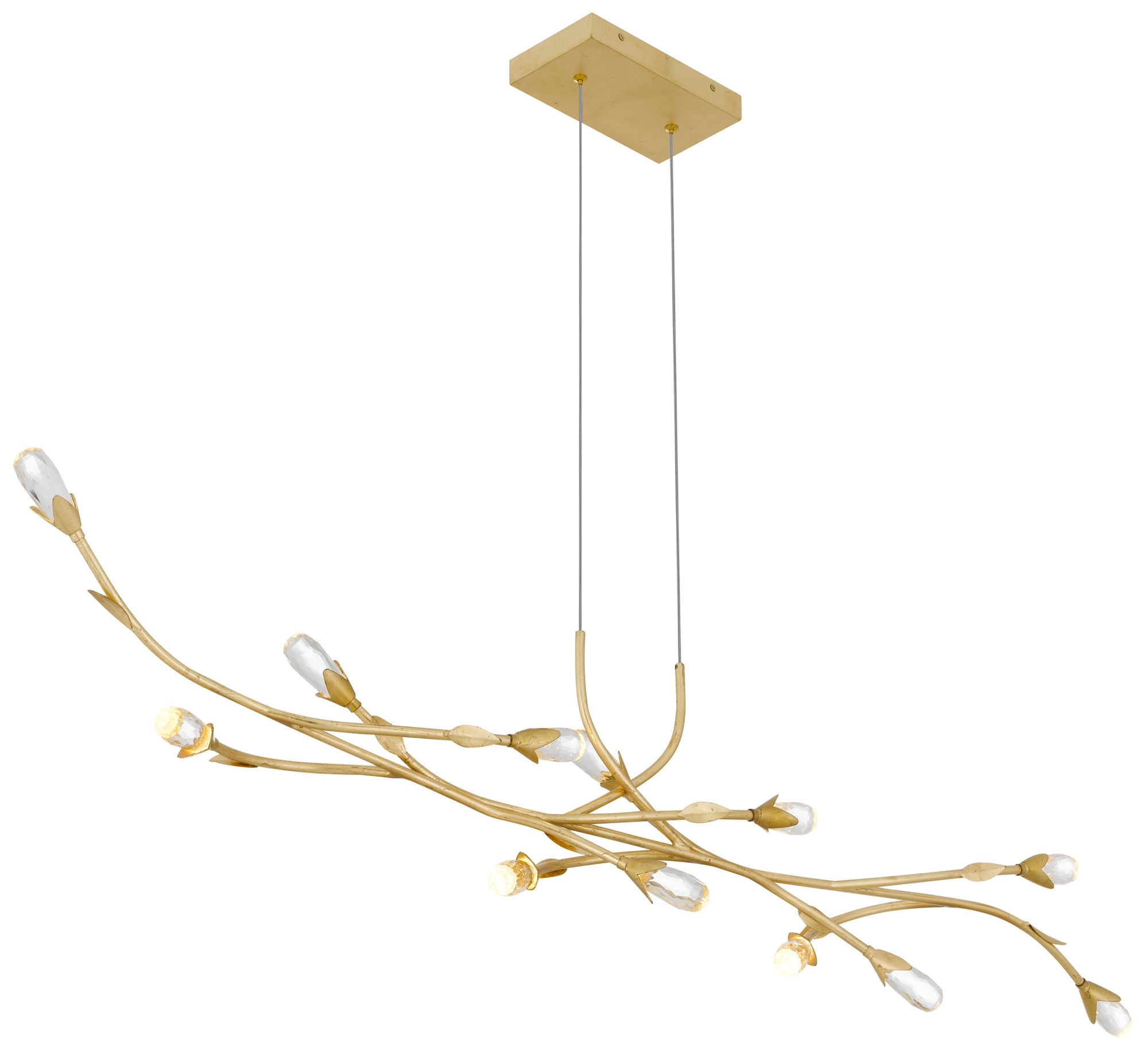 Cora Integrated LED Gold Leaf Island Light