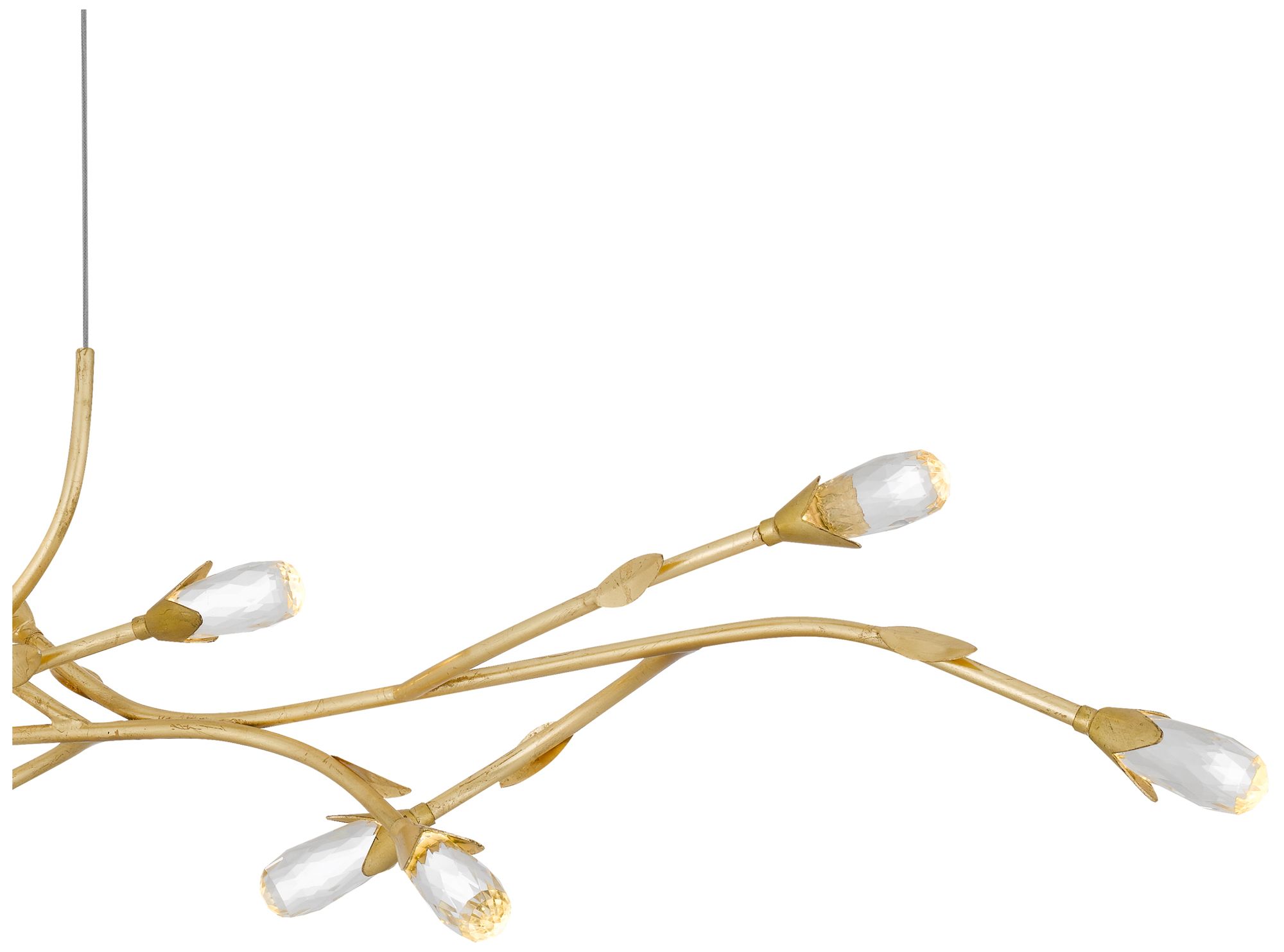 Cora Integrated LED Gold Leaf Island Light