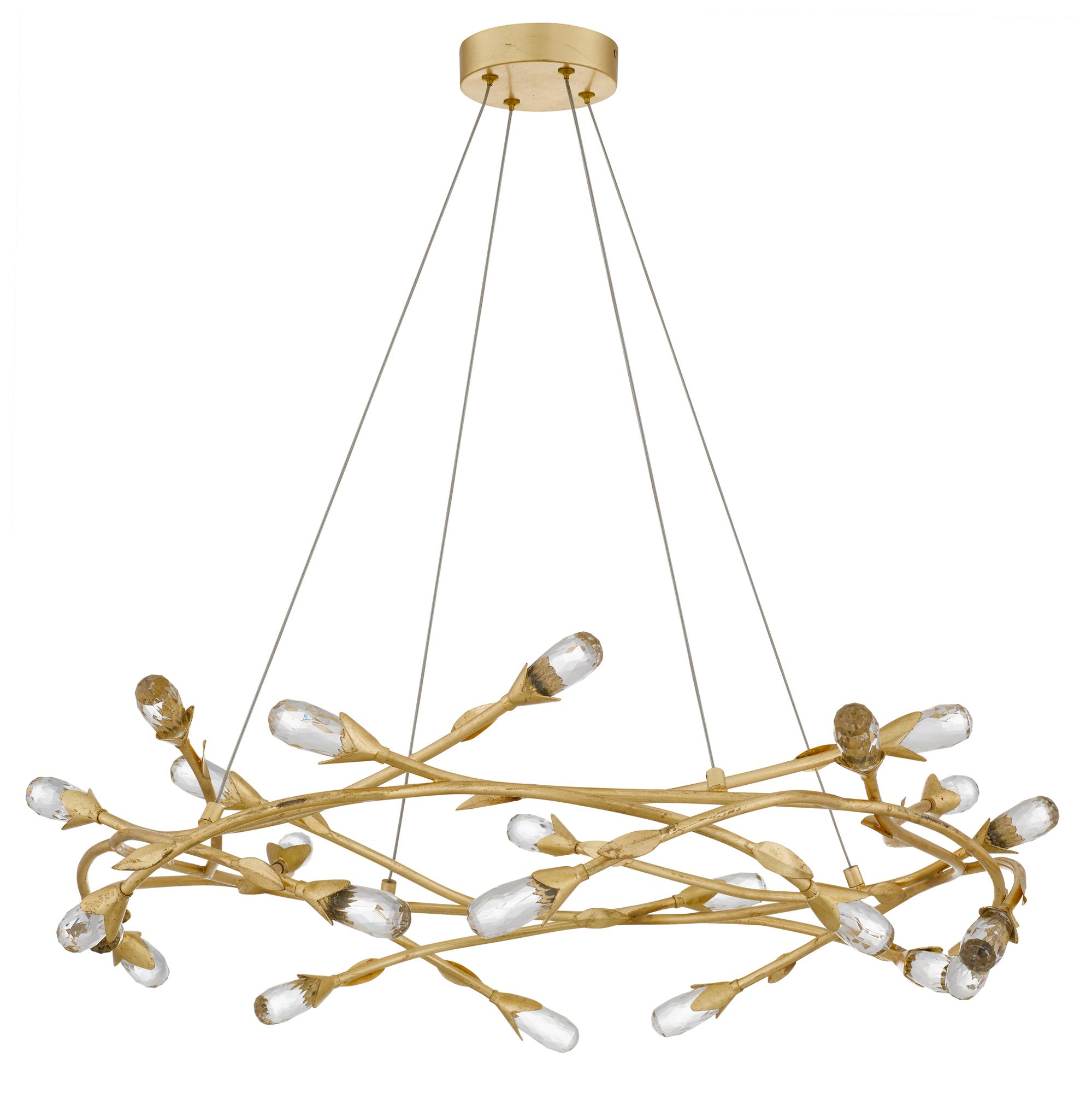Cora Integrated LED Gold Leaf Pendant Light