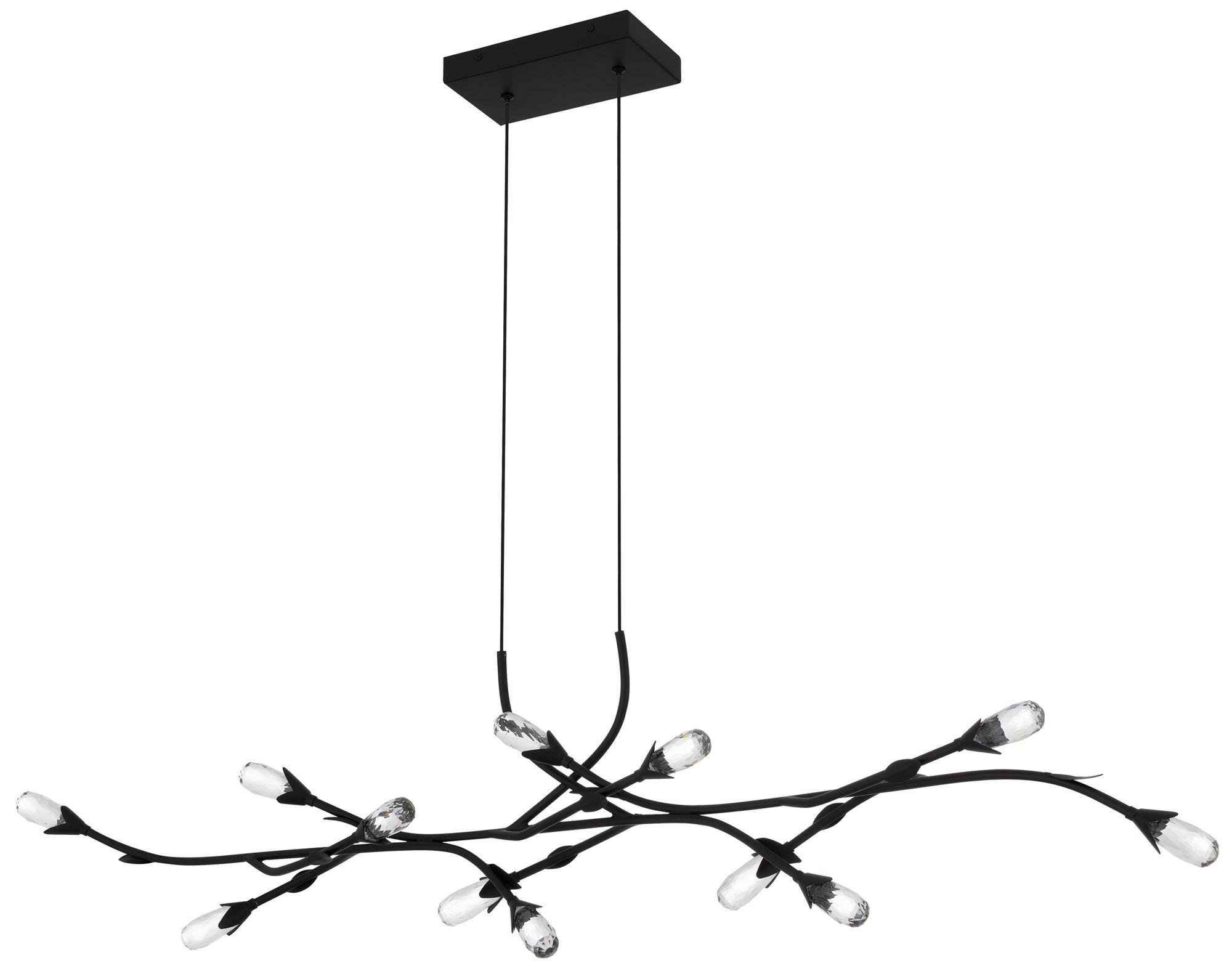Image 2 Cora Integrated LED Matte Black Island Light more views