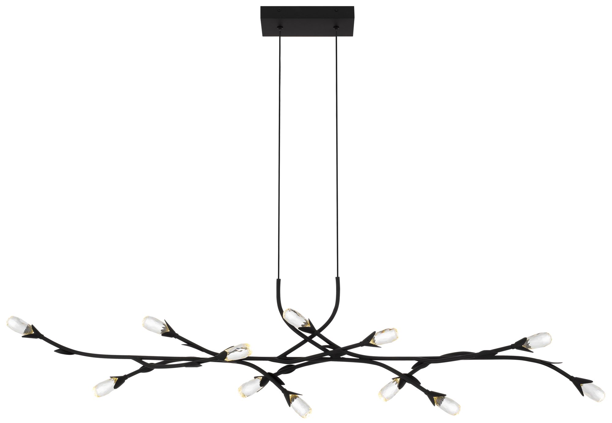 Image 3 Cora Integrated LED Matte Black Island Light more views