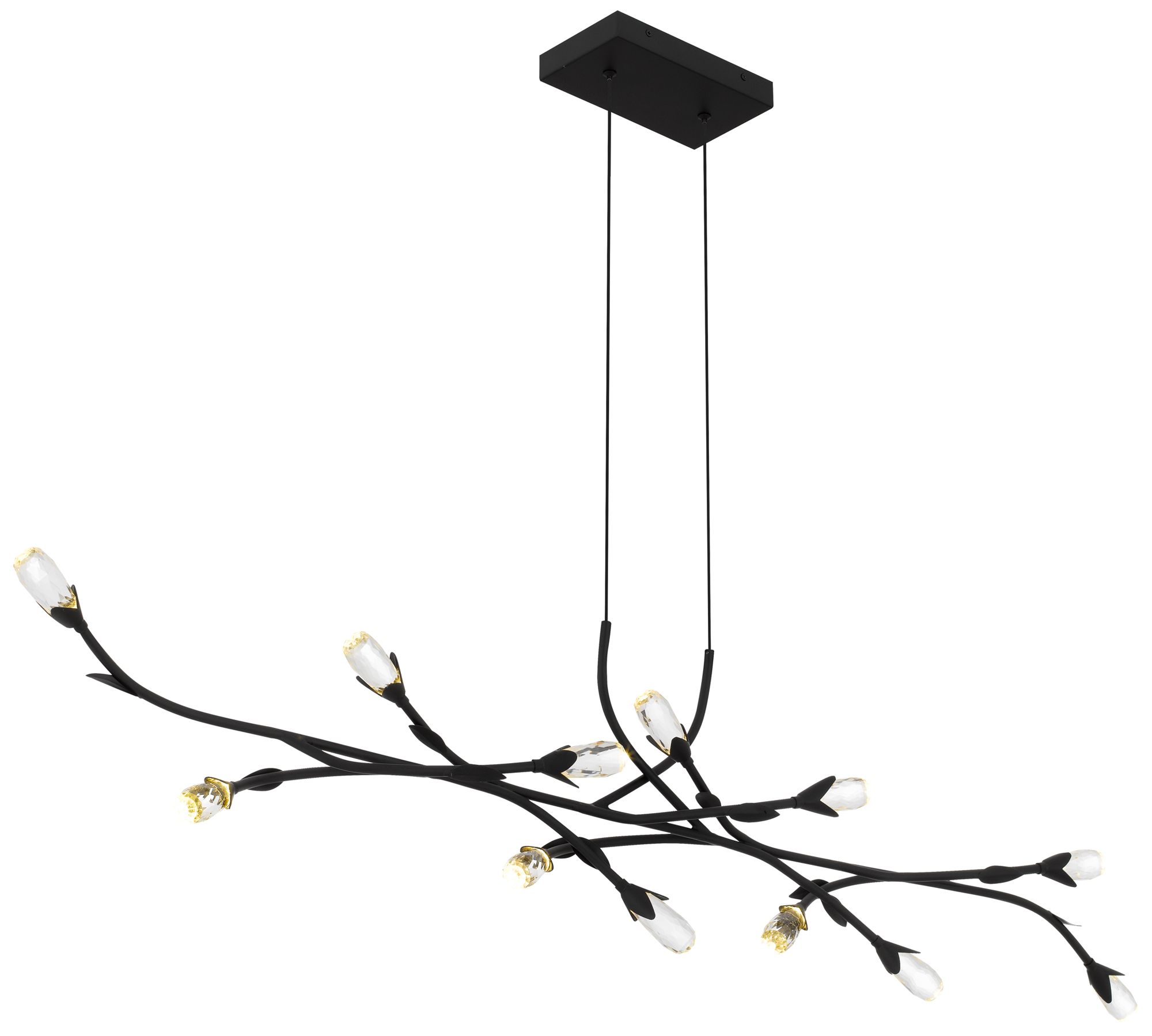 Image 4 Cora Integrated LED Matte Black Island Light more views