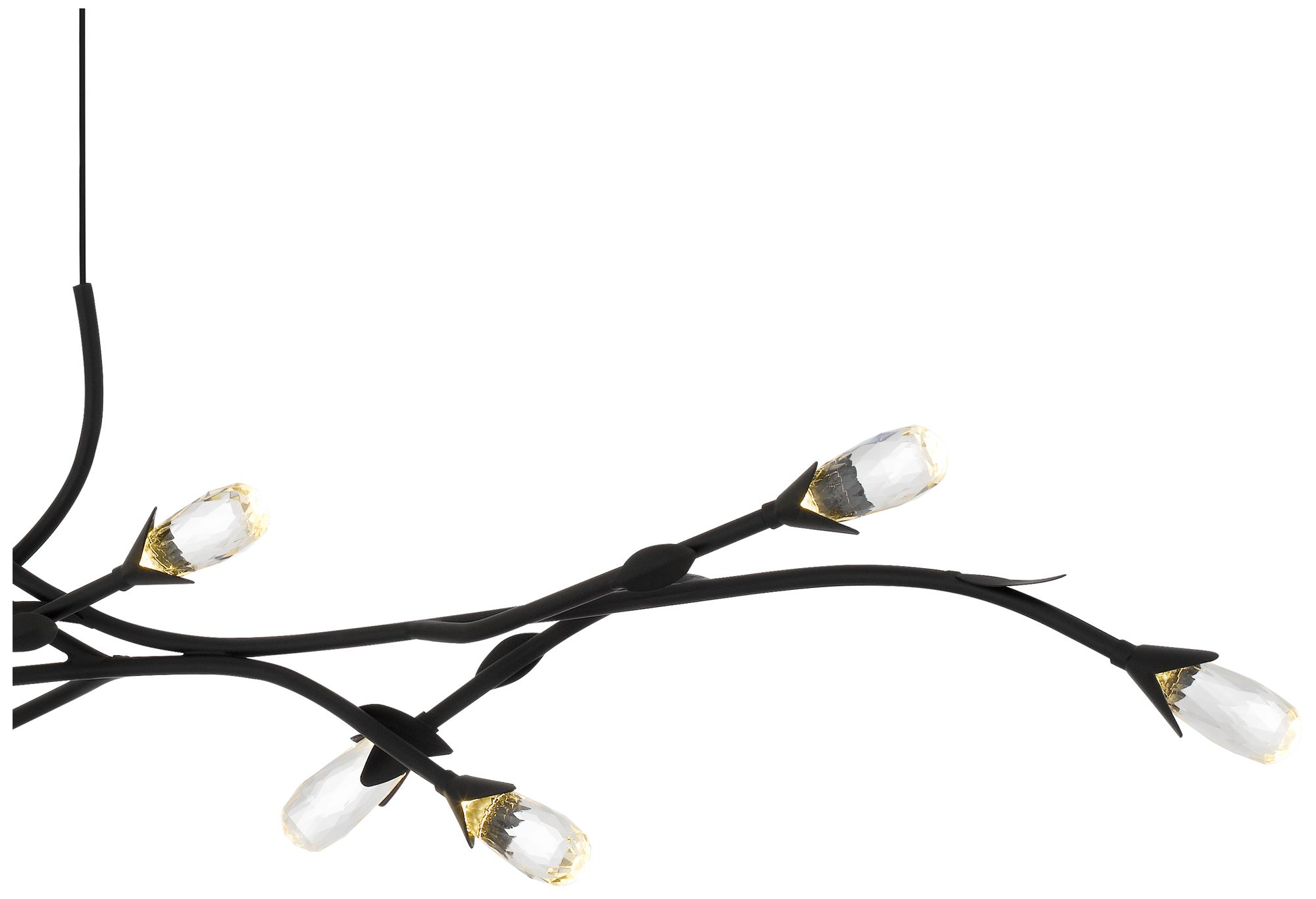 Image 5 Cora Integrated LED Matte Black Island Light more views