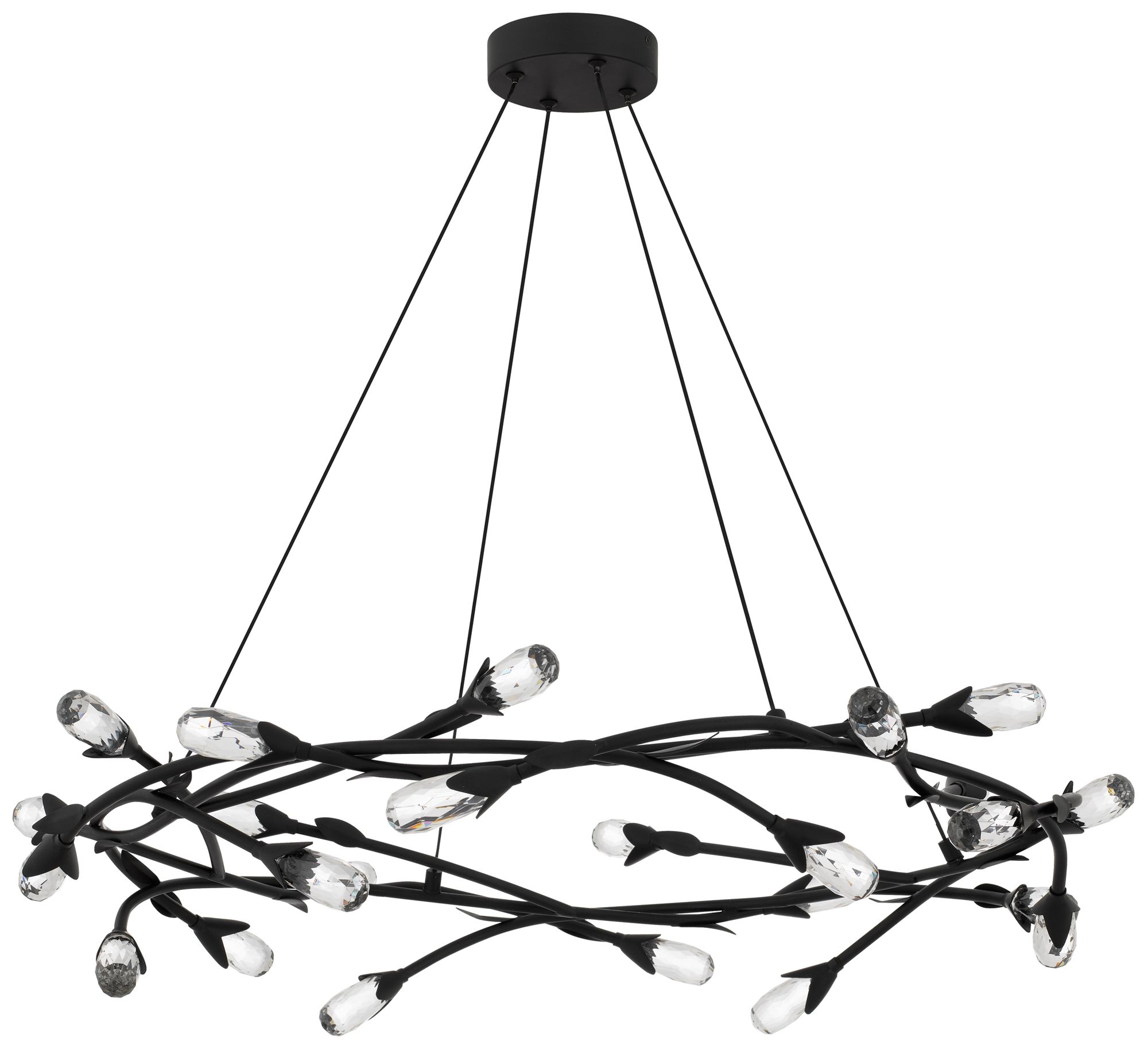 Image 3 Cora Integrated LED Matte Black Pendant Light more views