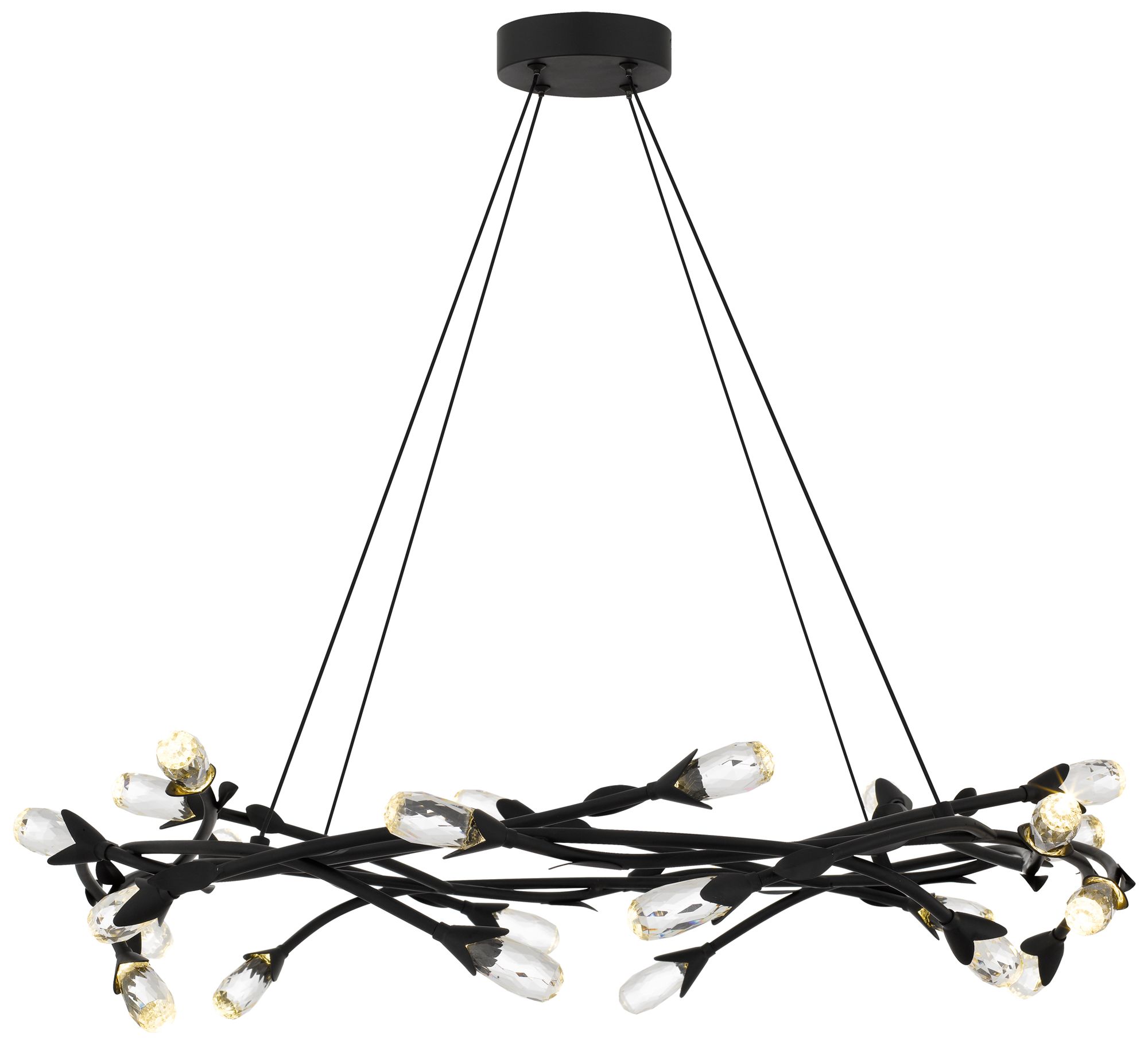 Image 4 Cora Integrated LED Matte Black Pendant Light more views