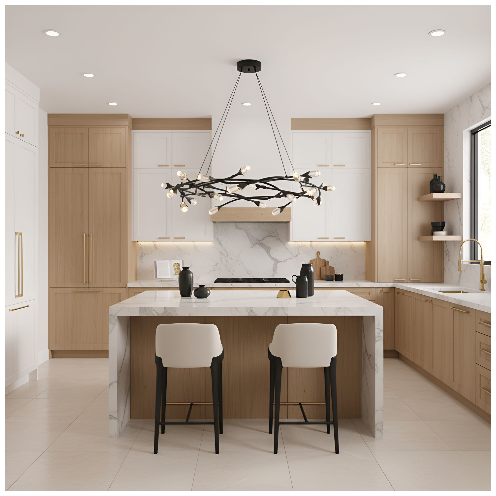 Image 7 Cora Integrated LED Matte Black Pendant Light more views