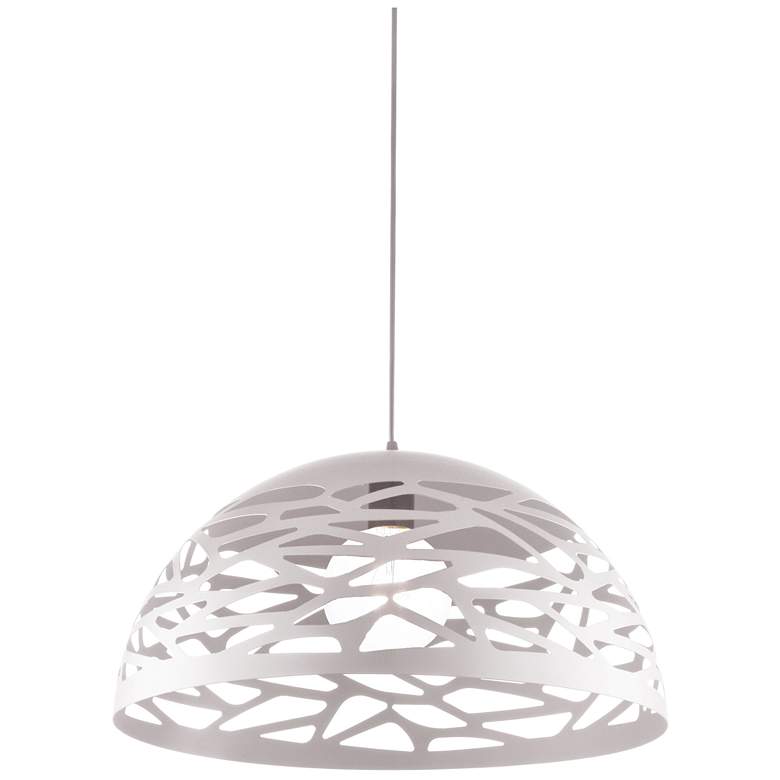 Image 1 Coral 16" Wide Matte White Pendant