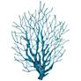 1_Coral 19" High Blue Metal Wall Decor