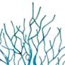 2_Coral 19" High Blue Metal Wall Decor more views