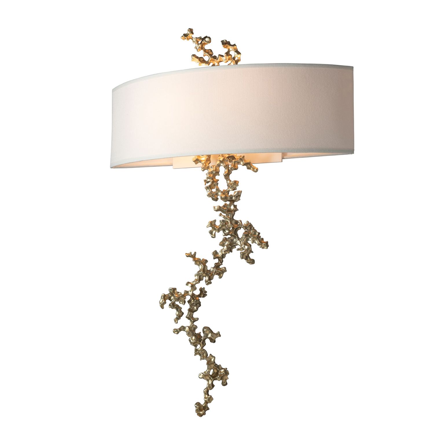 Image 4 Coral 22.6"High 2-Light Modern Brass Wall Sconce - Made to Order more views