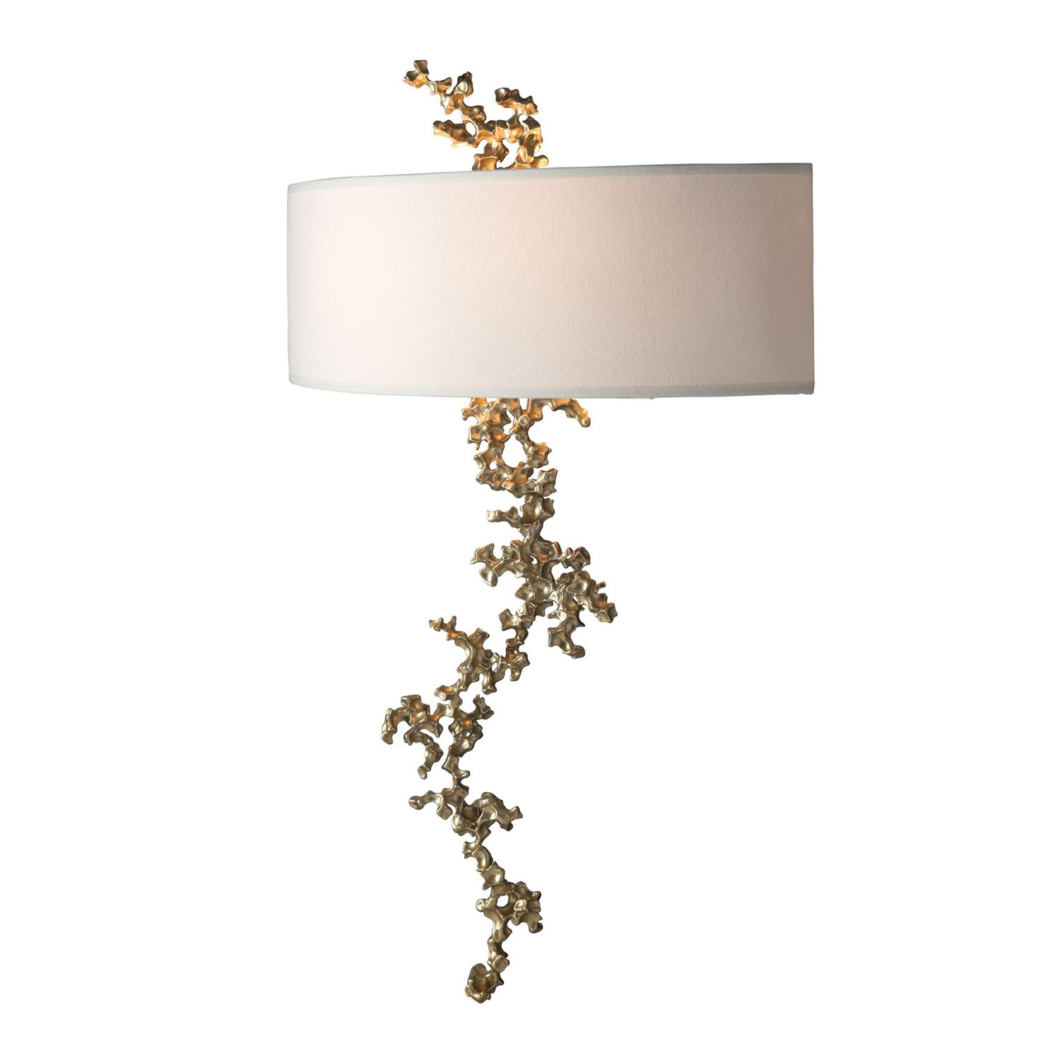 Image 2 Coral 22.6"High 2-Light Modern Brass Wall Sconce more views