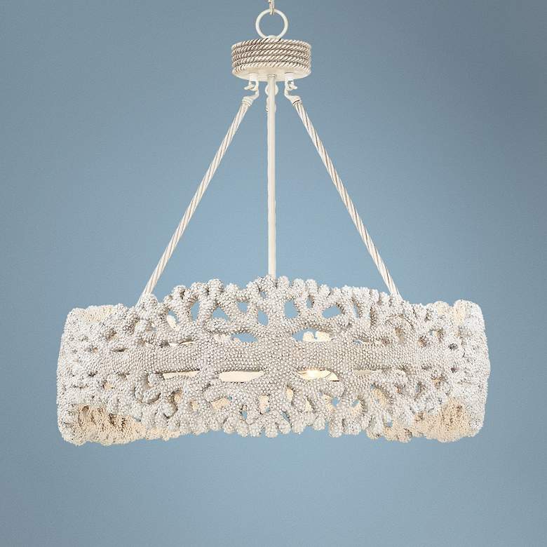 Image 1 Coral 25 inch Wide Natural Round Chandelier
