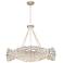 Coral 32" Wide Natural Oval Chandelier