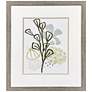 1_Coral Blockprint II 28"W x 32"H Coastal Framed Art