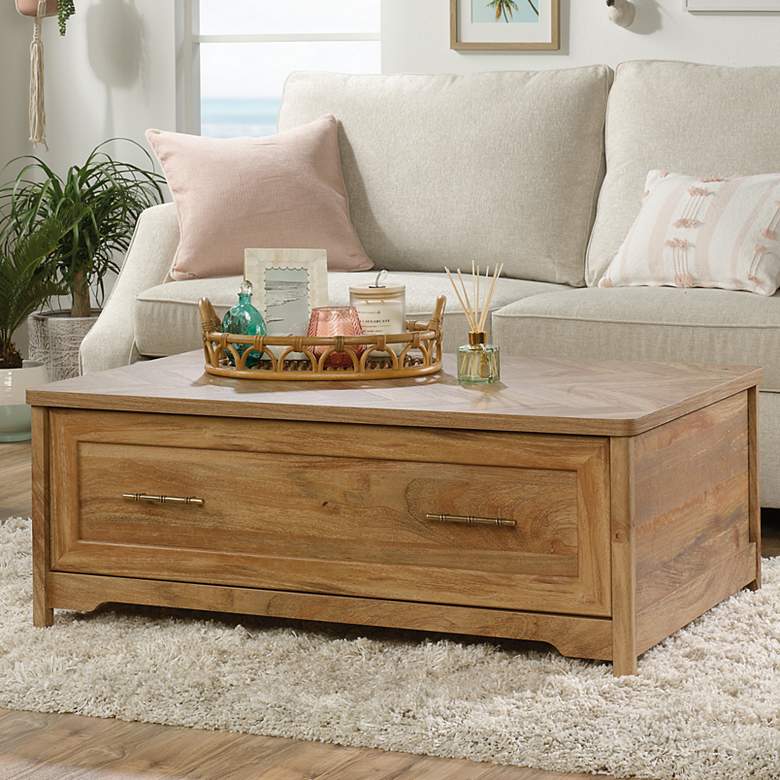 Image 1 Coral Cape 42 1/2" Wide Sindoori Mango 1-Drawer Coffee Table