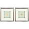 Coral Circles I 20"W x 20"H Framed Art Set of 2