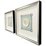 2_Coral Circles I 20"W x 20"H Framed Art Set of 2 more views