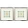 Coral Circles II 20"W x 20"H Framed Art Set of 2