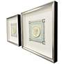2_Coral Circles II 20"W x 20"H Framed Art Set of 2 more views