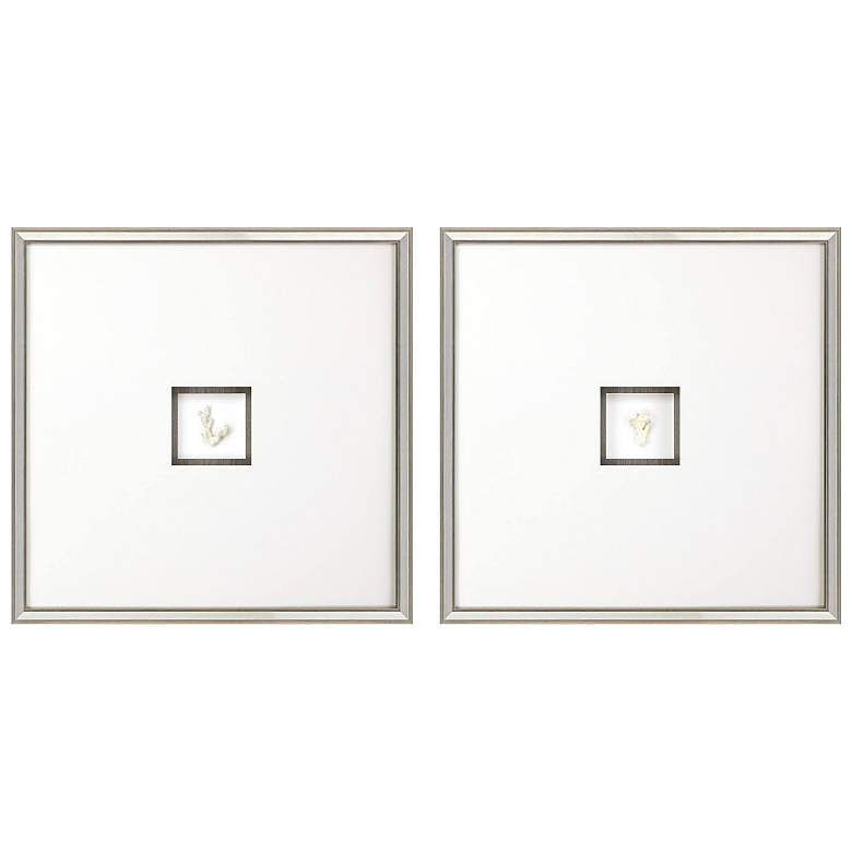 Image 1 Coral I 26"W x 26"H Framed Art Set of 2