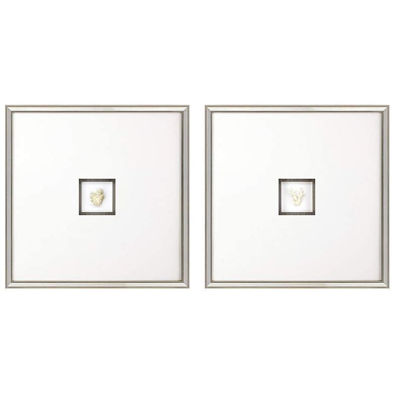 Image 1 Coral III 26"W x 26"H Framed Art Set of 2