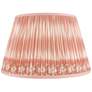 Coral Ikat Print Pleated Empire Lamp Shade 10x14x10 (Spider)