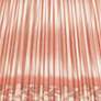 Coral Ikat Print Pleated Empire Lamp Shade 10x14x10 (Spider)