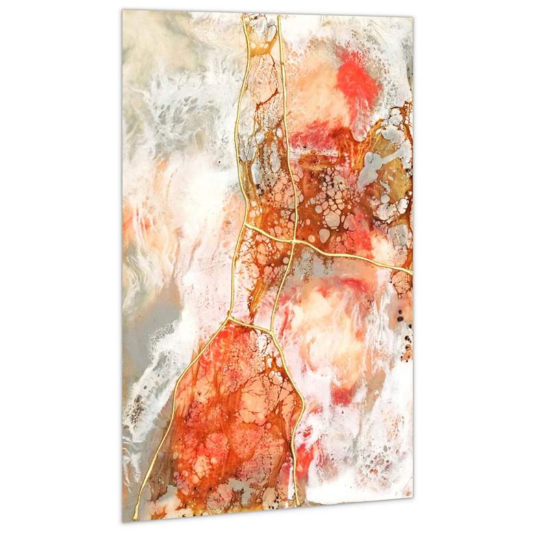 Image 4 Coral Lace 2 48" High Frameless Tempered Glass Wall Art more views