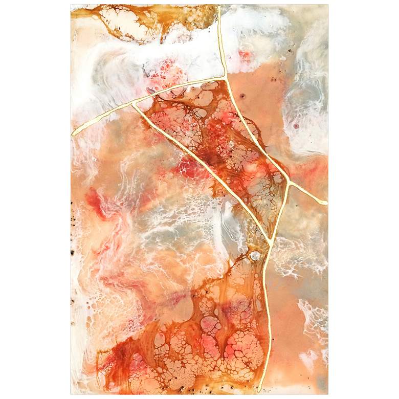 Image 3 Coral Lace I 48" High Free Floating Glass Graphic Wall Art