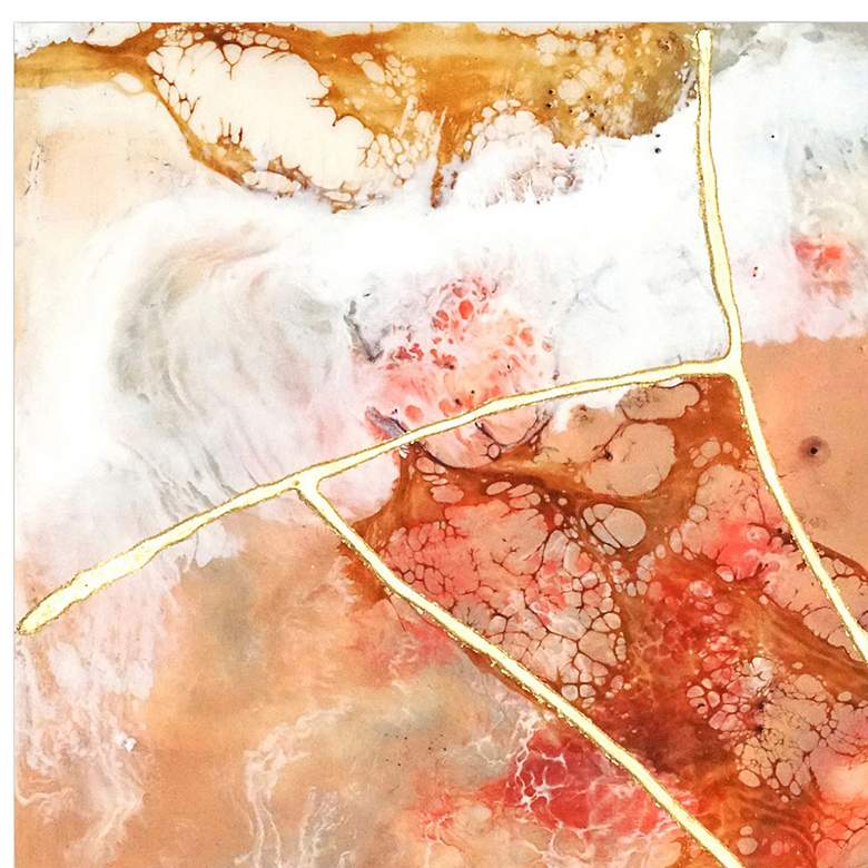 Image 4 Coral Lace I 48" High Free Floating Glass Graphic Wall Art more views