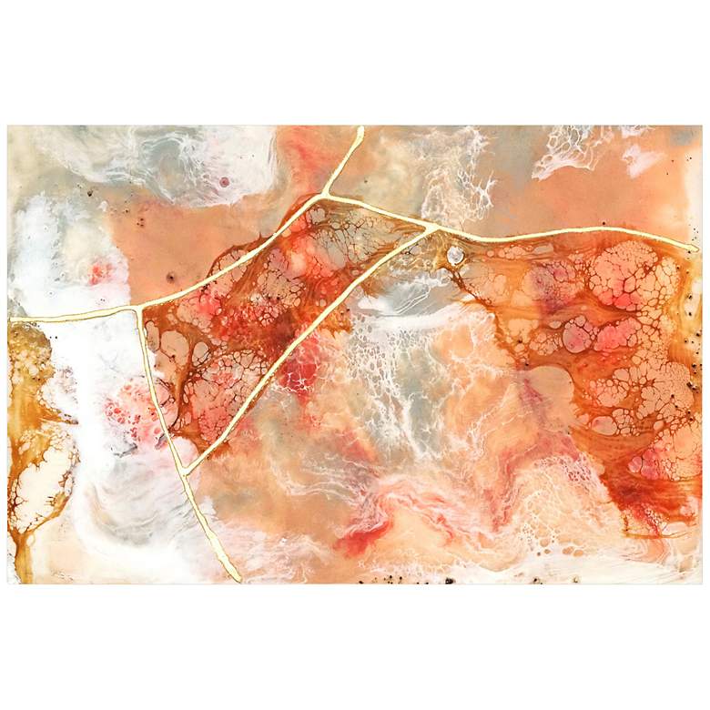 Image 7 Coral Lace I 48" High Free Floating Glass Graphic Wall Art more views