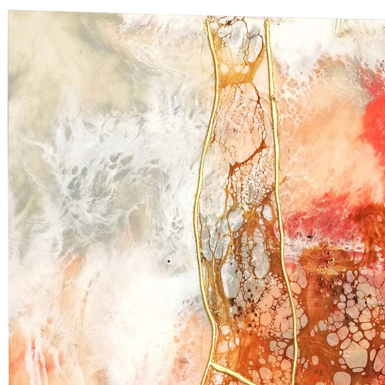 Image 4 Coral Lace II 48" High Free Floating Glass Graphic Wall Art more views