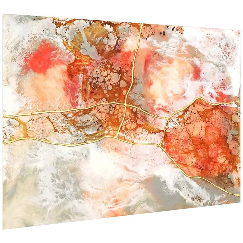 Image 5 Coral Lace II 48" High Free Floating Glass Graphic Wall Art more views