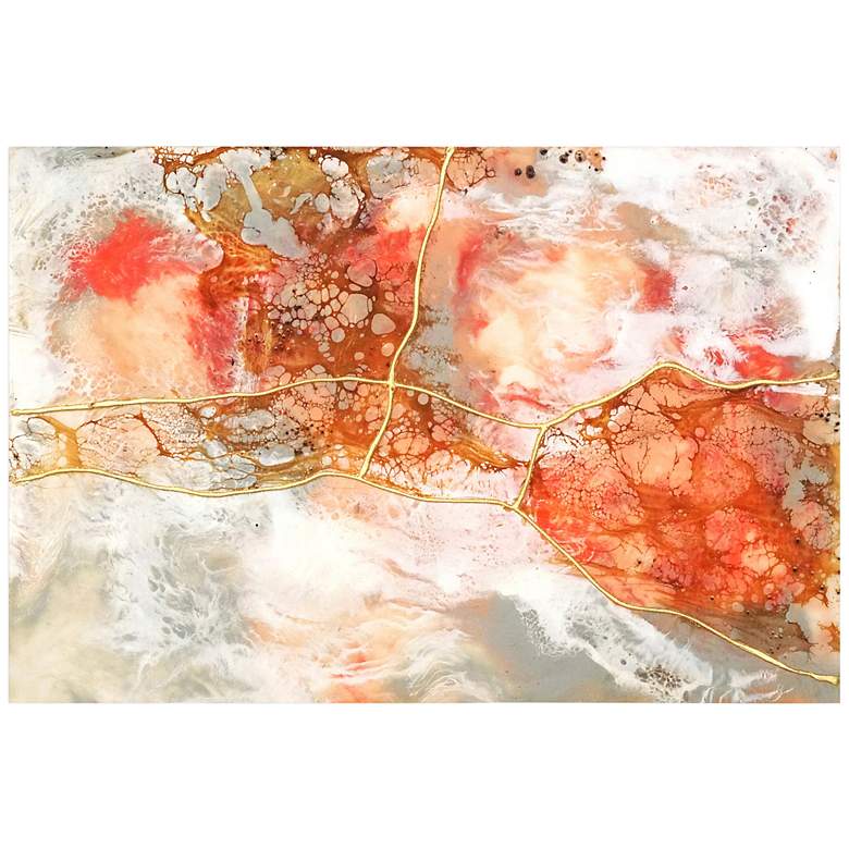 Image 7 Coral Lace II 48" High Free Floating Glass Graphic Wall Art more views