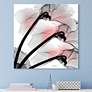 Coral Luster Clycamen 2 24" Square Glass Graphic Wall Art