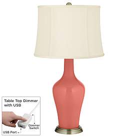 Image1 of Coral Reef Anya Table Lamp with Dimmer
