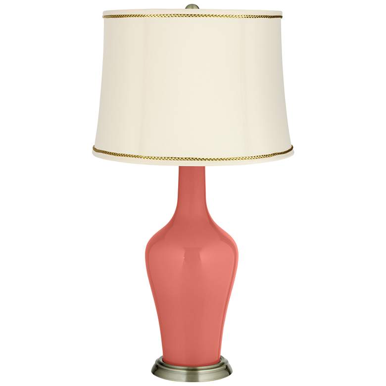 Image 1 Coral Reef Anya Table Lamp with President&#39;s Braid Trim