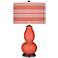 Coral Reef Bold Stripe Double Gourd Table Lamp