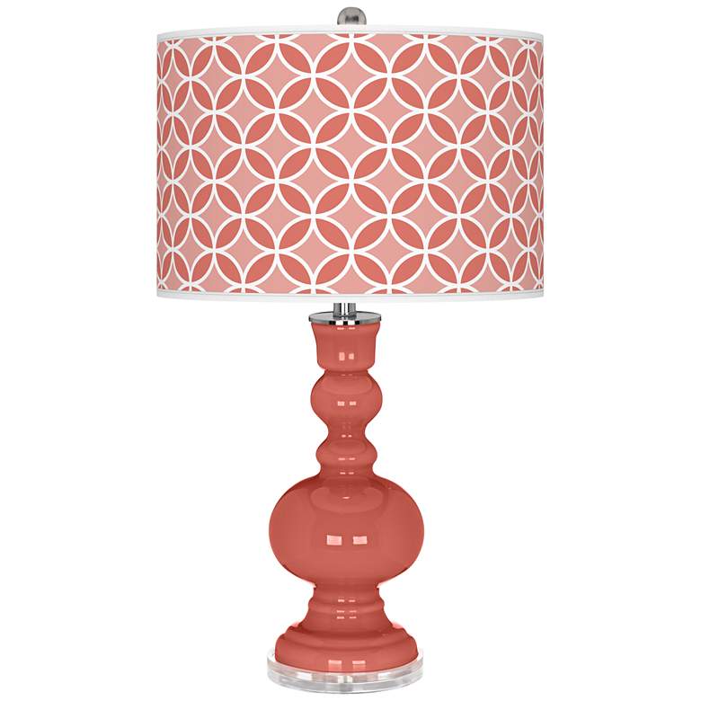 Image 1 Coral Reef Circle Rings Apothecary Table Lamp