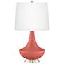 Coral Reef Gillan Glass Table Lamp with Dimmer