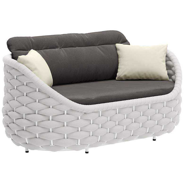 Image 1 Coral Reef Loveseat Gray