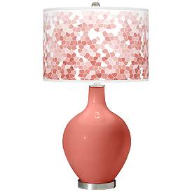 Image1 of Coral Reef Mosaic Giclee Ovo Table Lamp