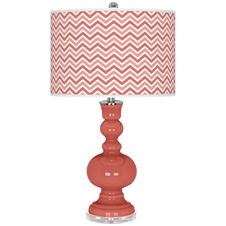 Image 1 Coral Reef Narrow Zig Zag Apothecary Table Lamp