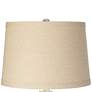 Coral Reef Oatmeal Linen Shade Ovo Table Lamp